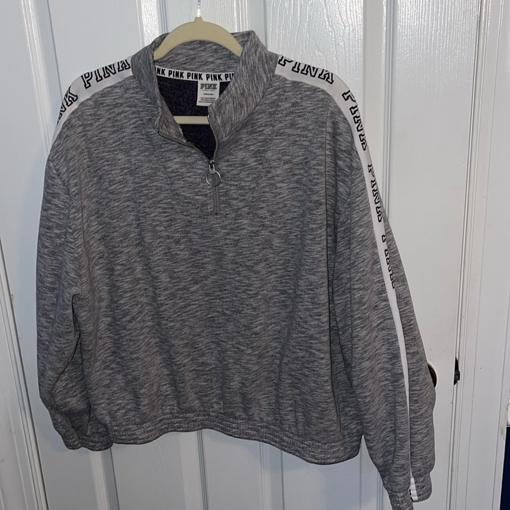 Pink half zip hoodie